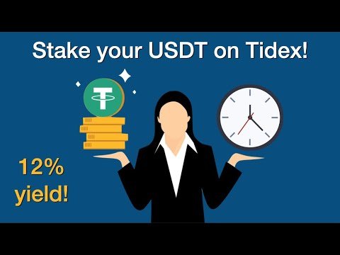 How to stake USDT Tether for 12% annual yield?! (Tidex USDT Staking Review 2020)