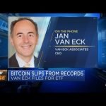 Bitcoin ETF: Van Eck CEO on filing again and the cryptocurrency’s 2021 prospects Bitcoin ETF: Van Eck CEO on filing again and the cryptocurrency’s 2021 prospects