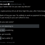 75% surveyed say “No” to Bitcoin in “Money Saving Expert” poll