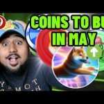 TOP 5 MEME COINS TO BUY IN MAY!! 50X YOUR MONEY!!