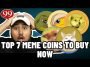 Top 7 Crypto Meme Coins That Will 25X to 100X in November!!