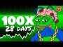 PEPE UNCHAINED MEME COIN Listing on Tier 1 CEX in 28 DAYS!! Next 100X Crypto?!